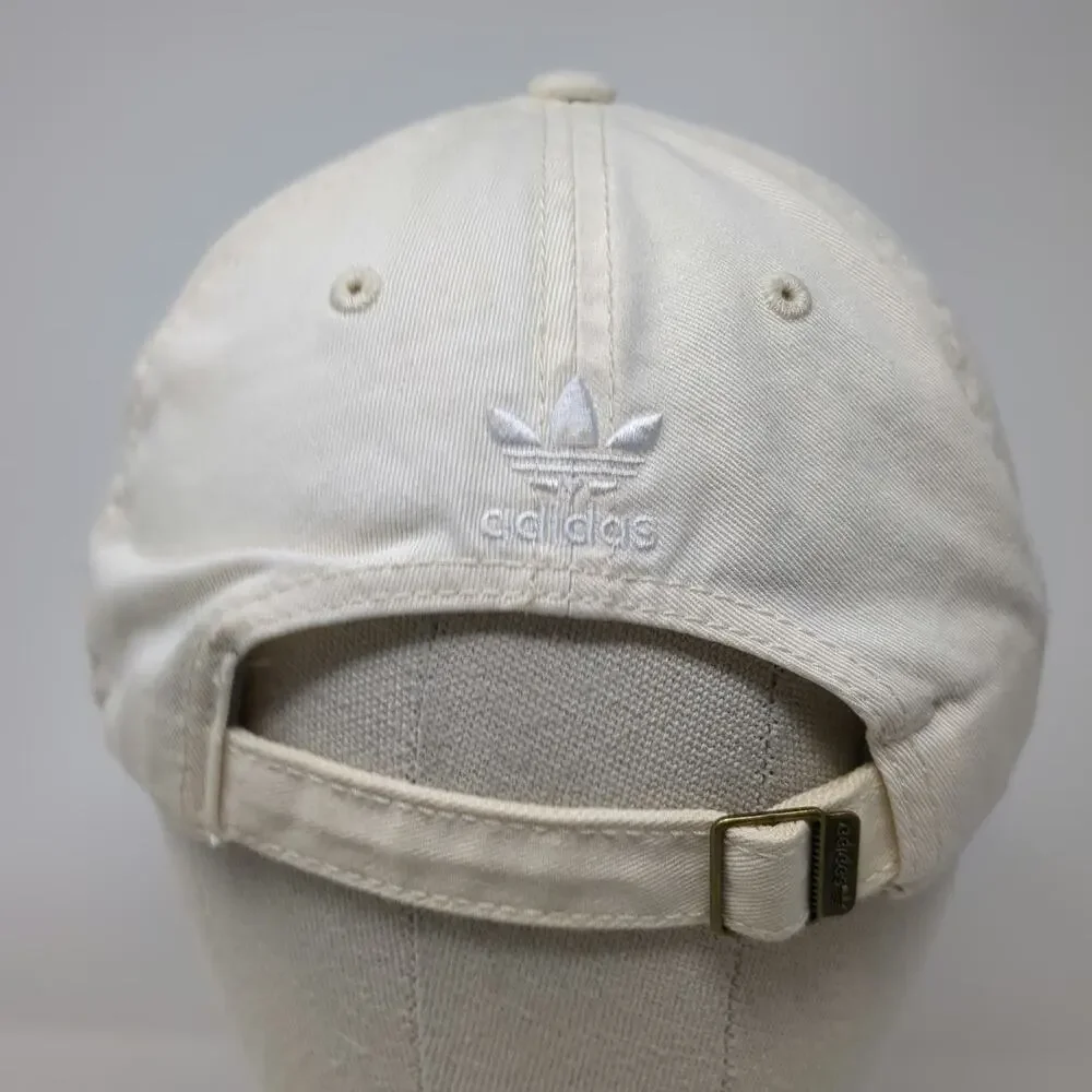 Adidas Baseball Cap Beige One Size Trefoil Logo Slideback Gray Undervisor Hat